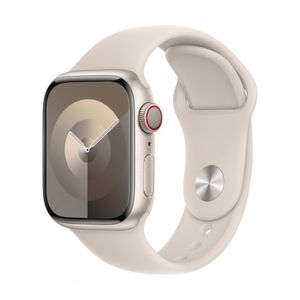Apple Watch Series 9 GPS + Cellular 41mm Starlight Aluminium Case with Starlight Sport Band - M/L