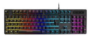 DELTACO DK310 black wired mechanical keyboard with rgb | UK, RED switch