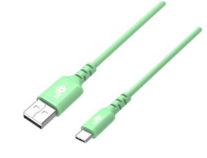 TB Cable USB-USB C 2m silicone green Quick Charge