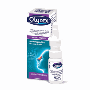 Olydex 1 mg/50 mg/ml nosies purškalas, tirpalas 10 ml