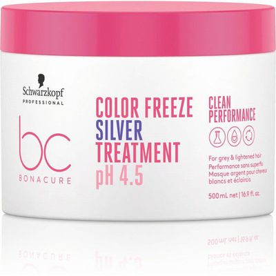Schwarzkopf Professional BC Color Freeze Silver Treatment Sidabrinė kaukė šviesintiems plaukams, 500ml