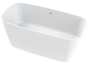 Akmens masės vonia Vayer Volans 150x72 cm, apvalintais kampais, balta