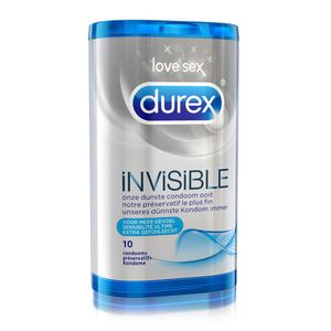 Durex - Invisible prezervatyvai 10 vnt
