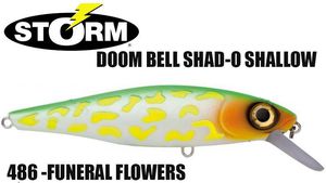 Vobleris Storm Doom Bell Shad-O Shallow Funeral Flowers 13 cm