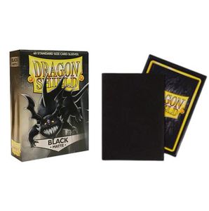 Dragon Shield Standard Sleeves - Matte Black (60 Pcs)