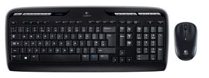 Logitech MK330 Combo Belaidė klaviatūra + pelė, US INT, Juoda