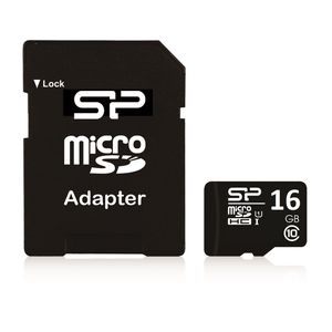 Atminties kortelė Silicon Power 16GB Micro SDHC CL10 su SD adapteriu