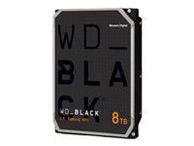 WD Desktop Black 8TB HDD 7200rpm 6Gb/s serial ATA sATA 128MB cache 3.5inch intern RoHS compliant Bulk