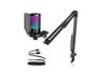 FIFINE A6T Cardioid Wired Microphone with RGB USB + Stand