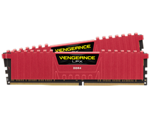 Corsair Vengeance LPX DDR4 16GB (2x8GB) 3200MHz CL16 1.35V XMP 2.0 Red