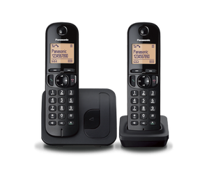 Panasonic KX-TGC212FXB Cordless phone, Black