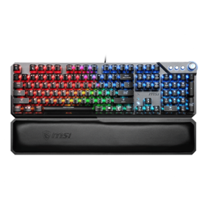 MSi Vigor GK71 Sonic Red laidinė žaidimų USB klaviatūra su RGB LED apšvietimu - US klavišų išsidėstymas