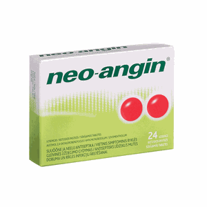 neo-angin 1,2 mg/0,6 mg/5,9 mg kietosios pastilės N24