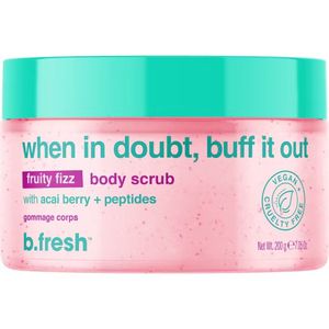b.fresh When In Doubt, Buff It Out Fruity Fizz Body Scrub Uogų aromato kūno šveitiklis, 200g