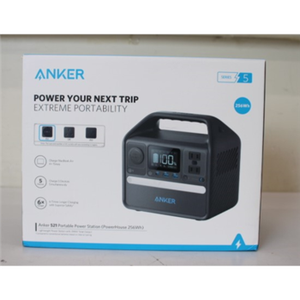 SALE OUT. Anker 521 Portable Power Station (PowerHouse 256Wh) UNPACKED, SCRATCHES ON THE ITEM | Anker