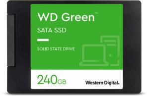 SSD|WESTERN DIGITAL|Green|240GB|SATA 3.0|SLC|Read speed 545 MBytes/sec|2,5"|MTBF 1000000 hours|WDS240G3G0A