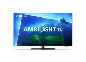 Televizorius Philips 4K UHD OLED Android TV with Ambilight 55OLED818/12 55" (139cm), Smart TV, Android, 4K UHD OLED, 3840x2160, Wi-Fi, DVB-T/T2/T2-HD/C/S/S2
