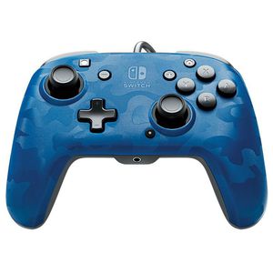 PDP Faceoff Deluxe+ Audio Wired Controller - Blue Camo