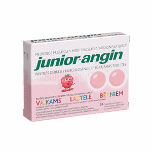Junior-Angin čiulpiamosios pastilės N24