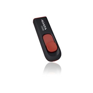 USB raktas ADATA C008 64GB USB 2.0 Black/Red