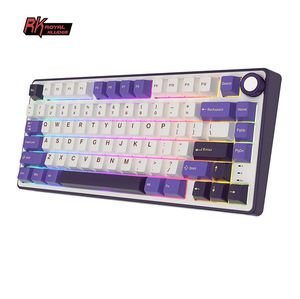 Royal Kludge RK R75 RGB Blackberry wired keyboard | 75%, Hot-swap, Silver switches, US