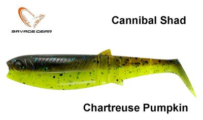 Guminukas Savage Gear Cannibal Chartreuse Pumpkin 15 cm