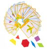 Medinė Montessori dėlionė - spalvotos formos