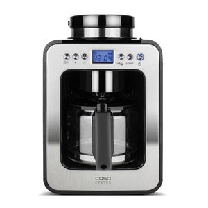 Kavos aparatas Caso Design Compact Coffee Maker with Grinder Manual, 600 W, Black/Stainless steel
