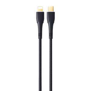 Cable USB-C do Lightning Remax Bosu, 1,2m, 20W (black)