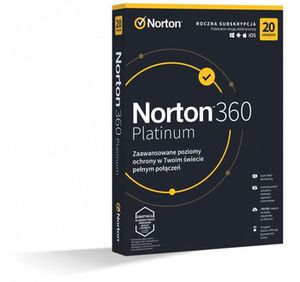 Norton 360 Platinum 100GB PL 1User 20Devices 1Year