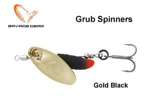 Sukriukė Savage Gear Grub Spinner Gold Black 5.8 g