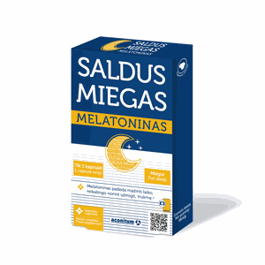 SALDUS MIEGAS melatoninas kapsulės N30