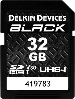 DELKIN SD BLACK RUGGED UHS-I (V30) R90/W90 32GB