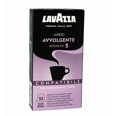 Kavos kapsulės, tinkančios Nespresso kavos aparatams Lavazza "Avvolgente" 10vnt.