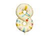 Folinis gimtadienio balionas Gyvatė - skaičius 8 (43x72 cm)