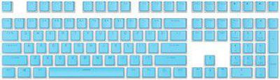 Royal Kludge Pudding PBT Keycaps - (104 vnt., Blue, PBT, ANSI, UK layout)