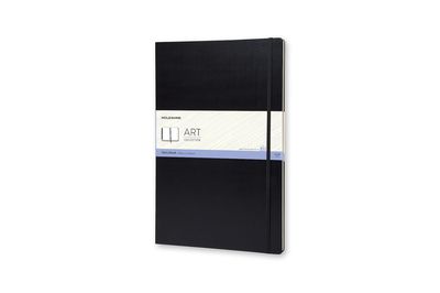 Užrašų knygutė Moleskine Sketchbooks A3, baltais lapais, kietu viršeliu, juodos spalvos