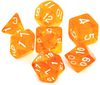 REBEL RPG Dice Set - Crystal - Orange