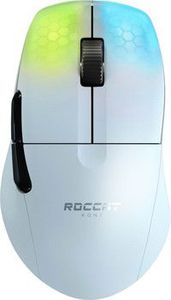 ROCCAT Kone Pro Air White Wireless/wired Bluetooth Gaming mouse with 6 buttons and Multi color Lightning | 19 000 DPI | Owl-Eye Sensor