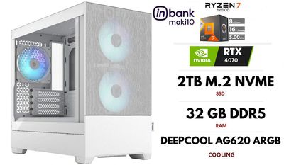 PC| RYZEN 7 7800X3D, DDR5 32GB 6000MHz, NVME M.2 SSD 2TB, RTX 4070