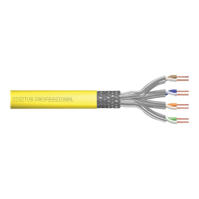 Digitus | Cat 7A class FA, S/FTP, Twisted Pair installation cable, simplex, 1500 MHz | DK-1744-A-VH-10-P