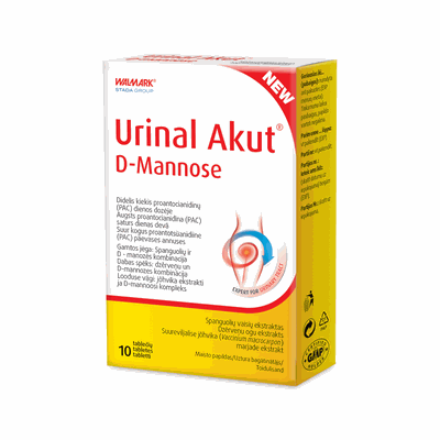 Urinal Akut tabletės D-Mannose N10 