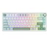 Royal Kludge RK R75 RGB Sky Cyan wired keyboard | 75%, Hot-swap, Chartreuse switches, US