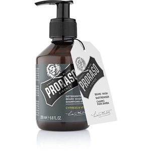 Proraso Cypress &amp; Vetyver Beard Wash Barzdos šampūnas, 200 ml