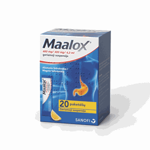 Maalox 460 mg/400 mg/4,3 ml geriamoji suspensija N20