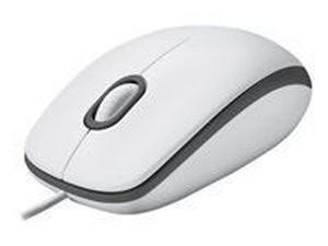Logitech | Mouse | M100 | Wired | USB-A | White