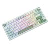 Royal Kludge RK R75 RGB Sky Cyan wired keyboard | 75%, Hot-swap, Chartreuse switches, US