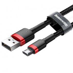 Baseus Micro USB Cafule 1.5A 2m kabelis, juoda / raudona
