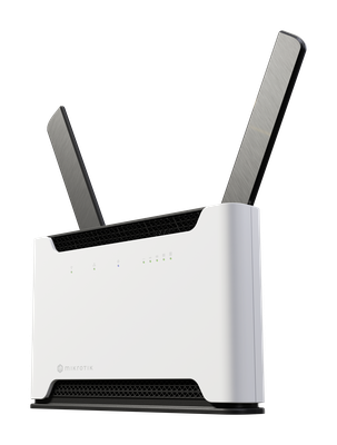 Maršrutizatorius MikroTik Chateau LTE18 ax S53UG+5HaxD2HaxD-TC&EG18-EA 802.11ax, 574 Mbit/s (2.4 GHz) / 1200 Mbit/s (5 GHz) Mbit/s, Ethernet LAN (RJ-