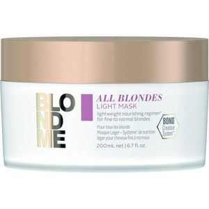 Schwarzkopf Professional Blond Me All Blondes Light Mask Švelnaus poveikio maitinamoji plaukų kaukė, 200ml